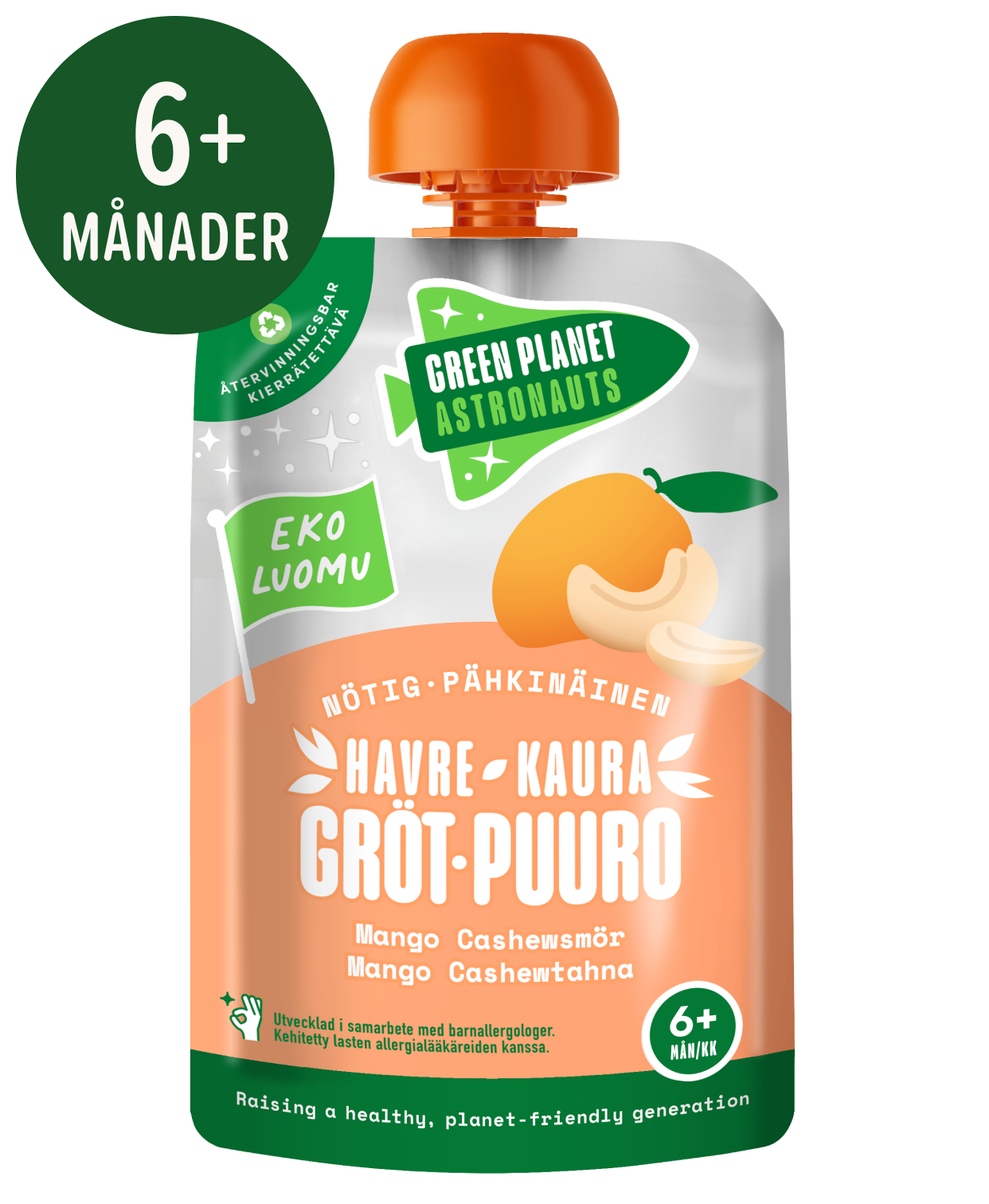 MANGO CASHEW GRÖT Nötig ekologisk gröt MANGO CASHEW
